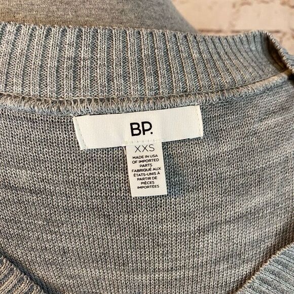 BP Nordstorm Womens Gray Sleeveless Acrylic Oversized Sweater Vest Size XXS - Picture 7 of 8